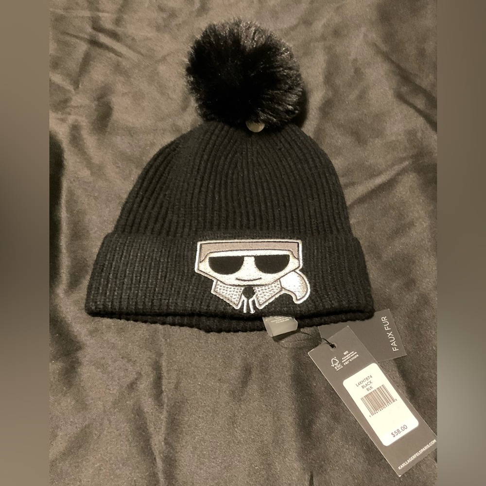 Karl Lagerfeld sock hat NWT
